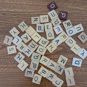 Wooden Letter Tiles for Crafts and Games